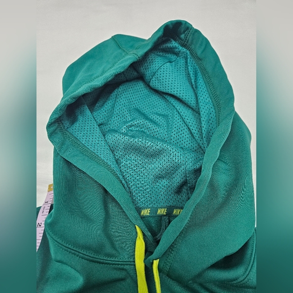 Nike XL, Green and Yellow, 100% Polyester Hoodie - Picture 7 of 9